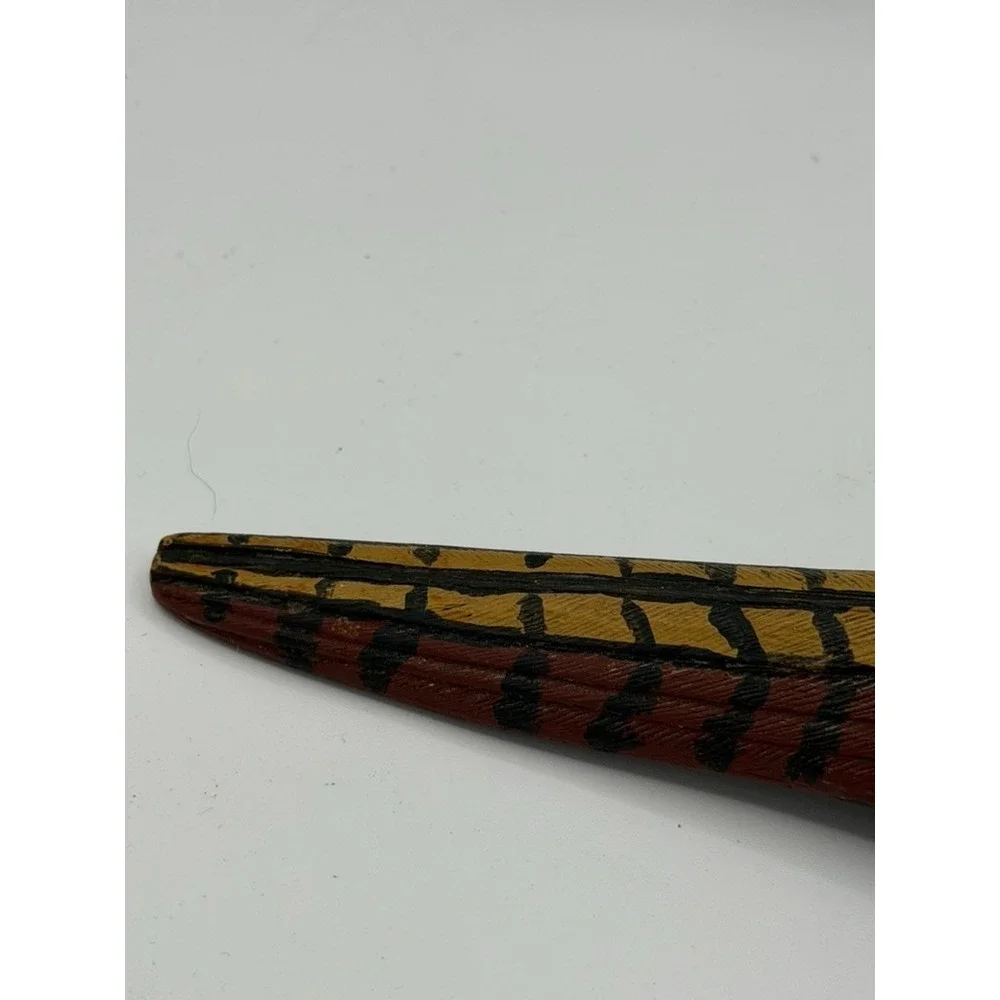 Hand Painted Carved Wood Pheasant Bird Figurine Decoy 11.5